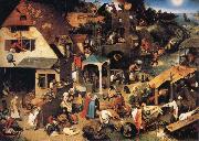 BRUEGHEL, Pieter the Younger Netherlandish Proverbs Germany oil painting artist
